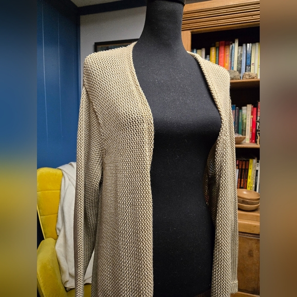 Signature Weekend Long Open Knit Cardigan Size 2X - Picture 2 of 9